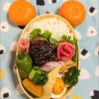 本日のお弁当〜ハンバーグ弁当